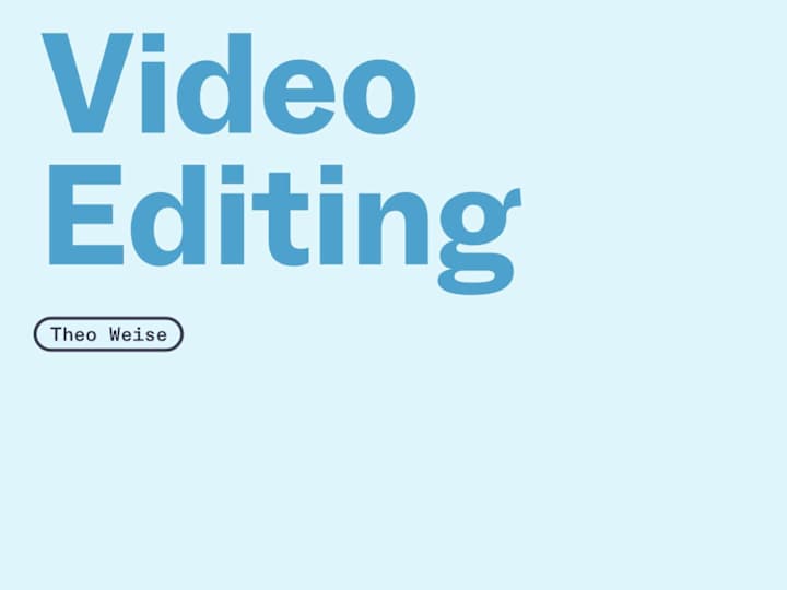 Cover image for Video Editing