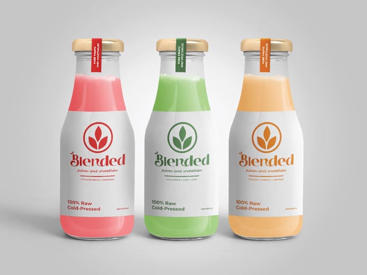 Cover image for Blended - Healthy juices and Smoothies brand