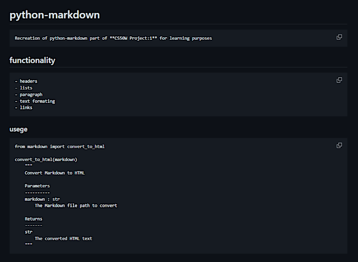 Cover image for Python markdown to HTML
