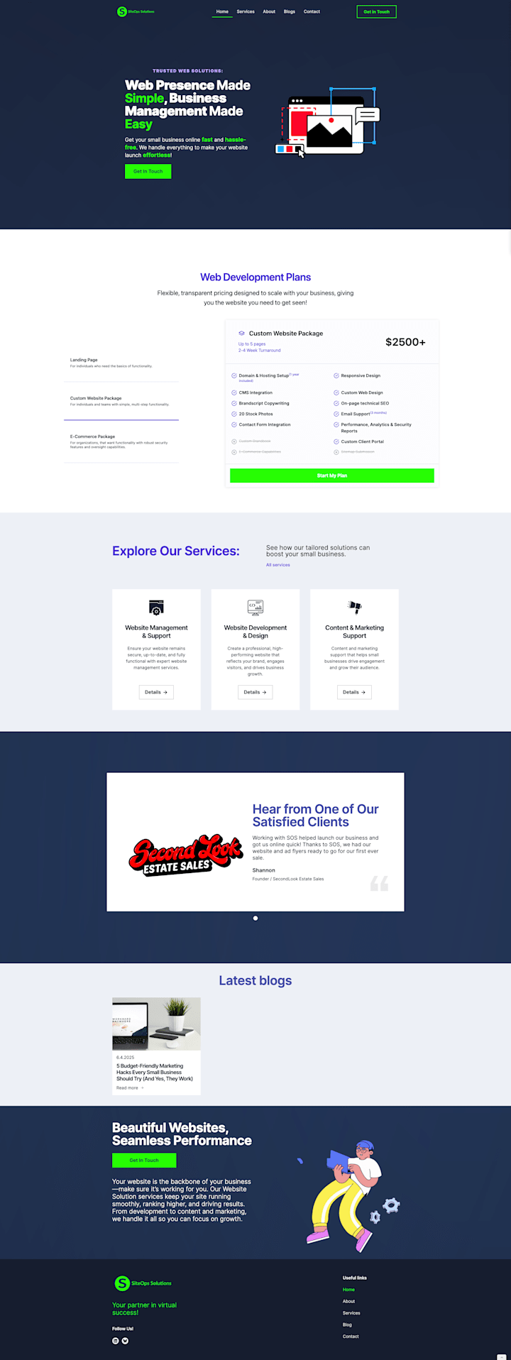Cover image for SiteOps Web Solutions