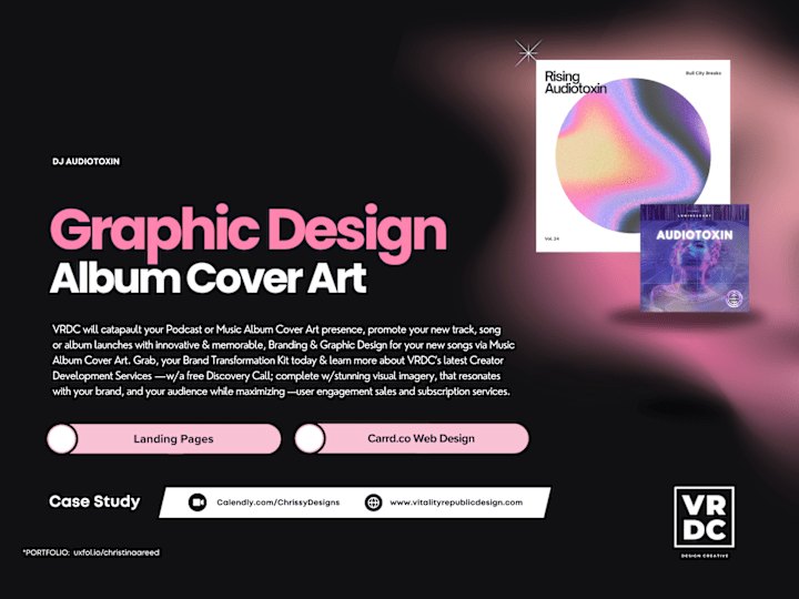 Cover image for The Audiotoxin Project:  Graphic Design • Album Cover Art 
