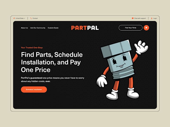 Cover image for PartPal — Website Design