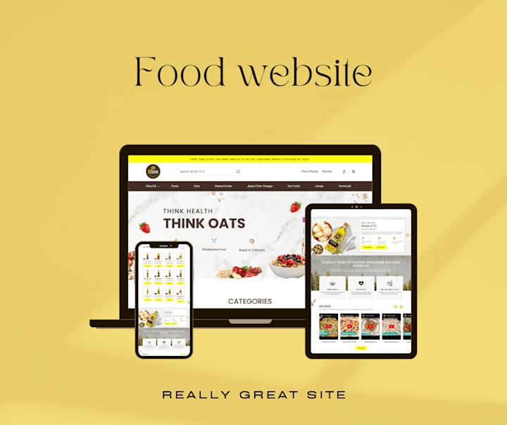 Cover image for DiSano Foods - Shopify Food Website Design