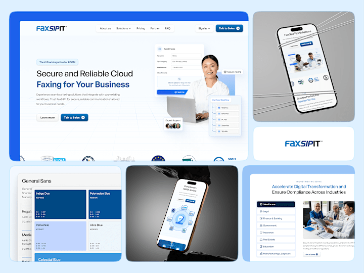 Cover image for Fax Service SaaS | Web Dev + UI Design + Custom Illustration