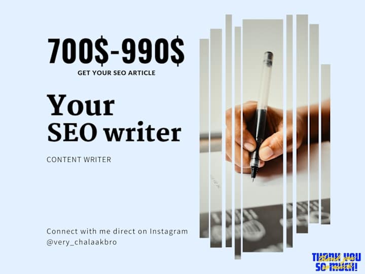 Cover image for Boost your online presence with expert SEO writing.