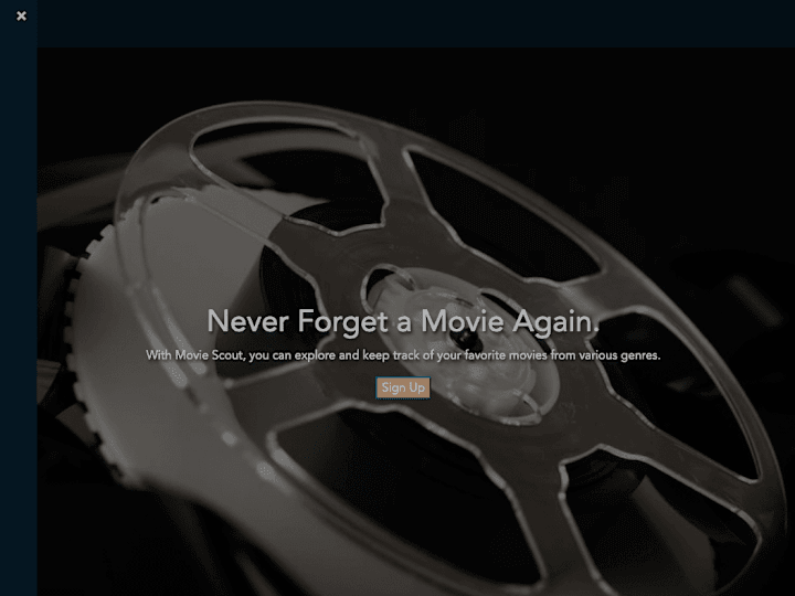 Cover image for Movie Scout (Personal project)