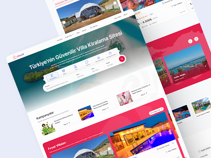 Cover image for Villa & Hotel Booking Landing Page