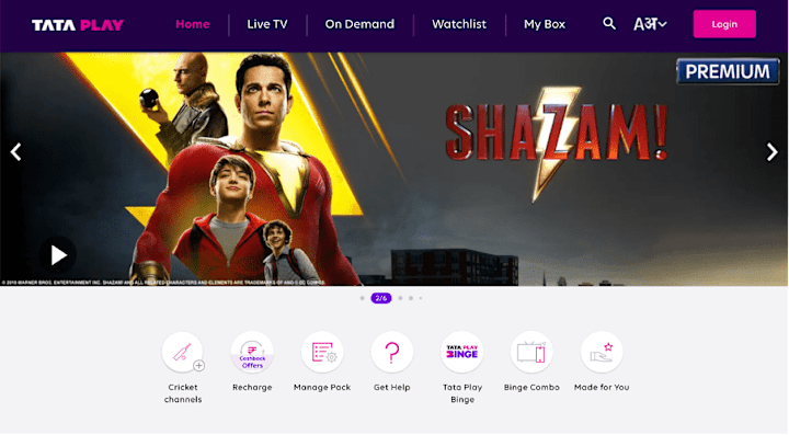 Cover image for TataSky | Online Streaming Platform