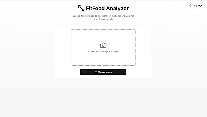 Cover image for FitFood Analyzer: web app to identify fitness food