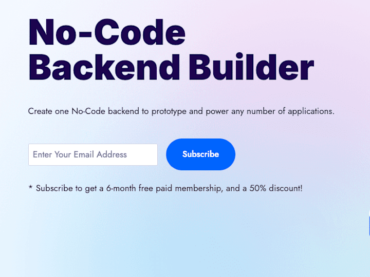 Cover image for No-Code Backend Builder