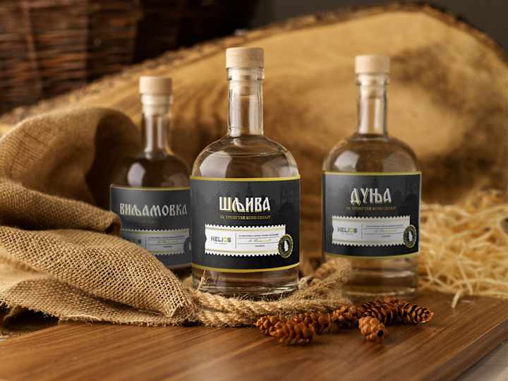 Cover image for Label Design for Helios Brandy