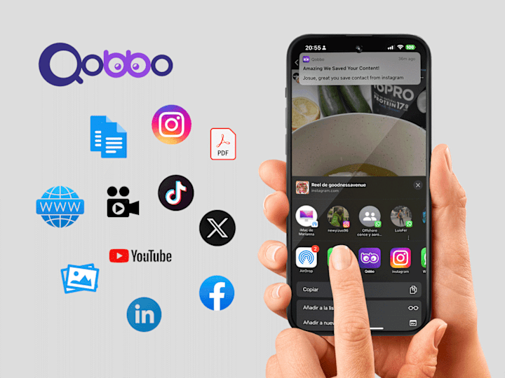 Cover image for  Qobbo: Smart Content Saving & Organization iOS App