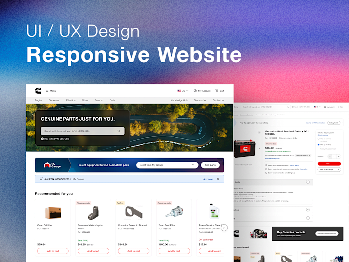 Cover image for Responsive Website - UI/UX Design