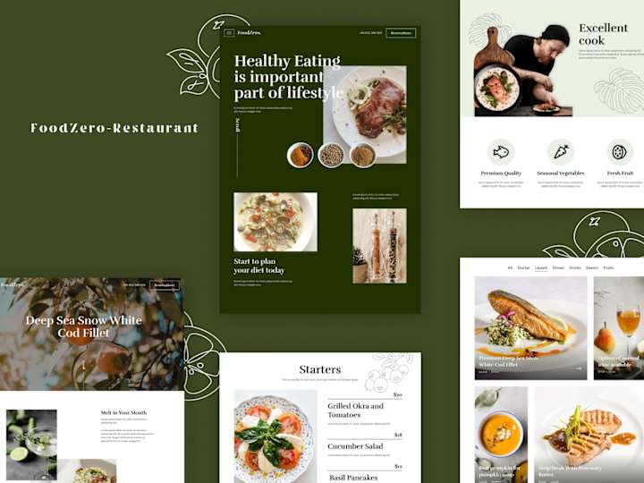 Cover image for Food Zero - Restaurant Website