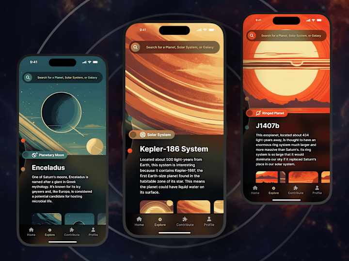 Cover image for Galaxy Exploration App