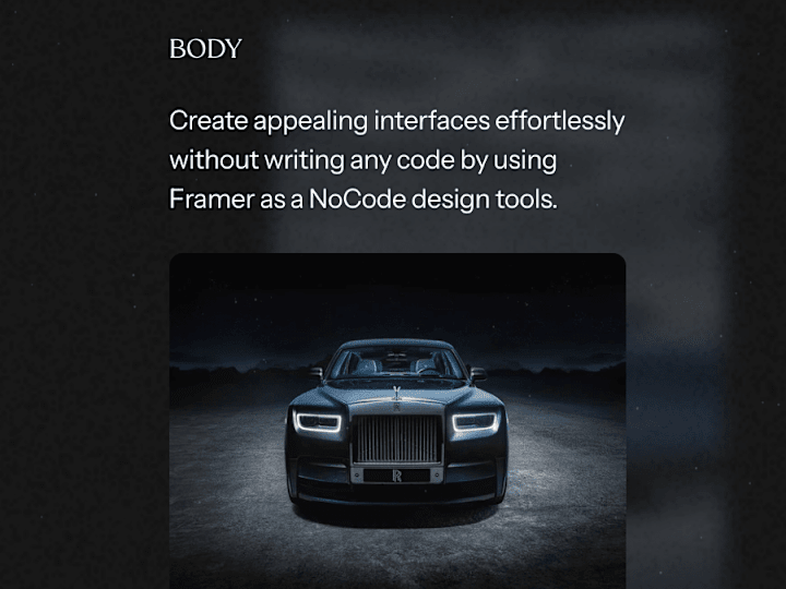 Cover image for Rolls Royce- Framer