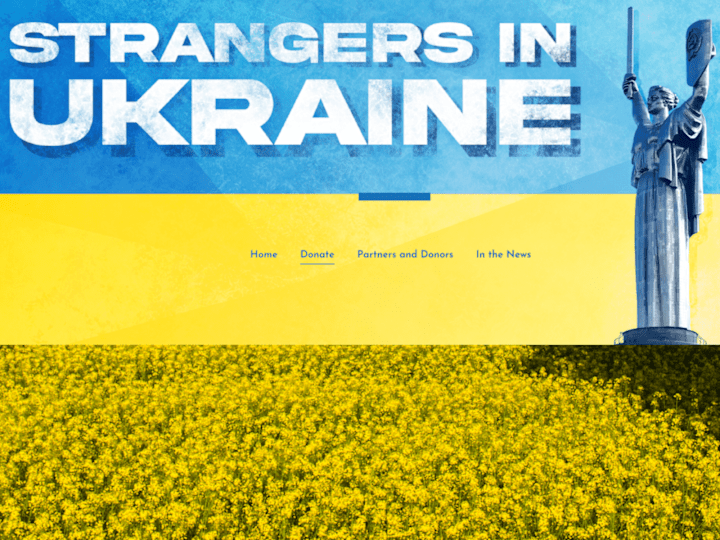 Cover image for Fundraising Website for Strangers in Ukraine