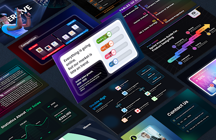 Cover image for Chart & Graphs, Timeline, Flowcharts & infographics