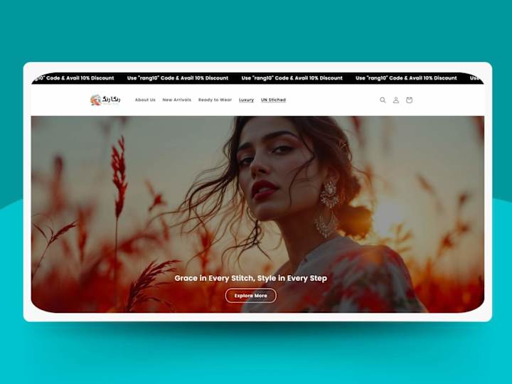 Cover image for Ecommerce Shopify Store - Ranga Rang Official