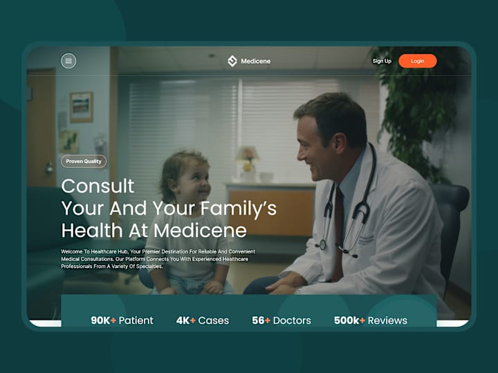 Cover image for Landing Page Medicene