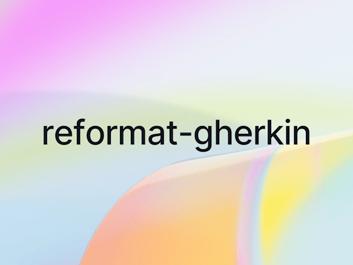 Cover image for Open-source formatter for Gherkin language