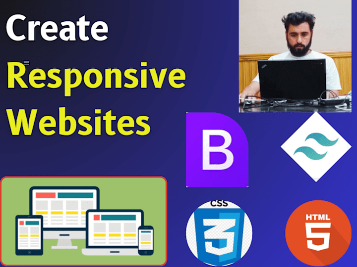 Cover image for I will create Responsive website using Bootstrap