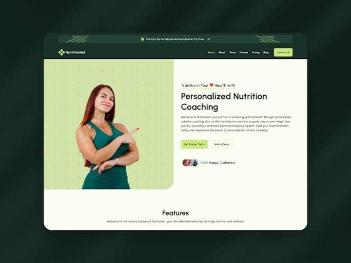 Cover image for Nutritionist - Webflow Development