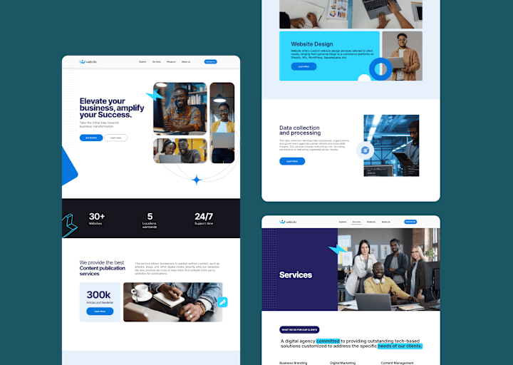 Cover image for Webcilo Landing page design