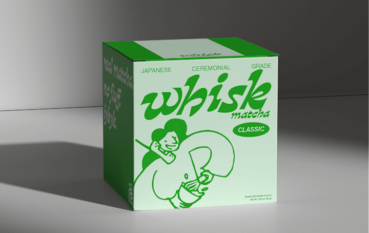 Cover image for Whisk Matcha — Illustration + Packaging Design