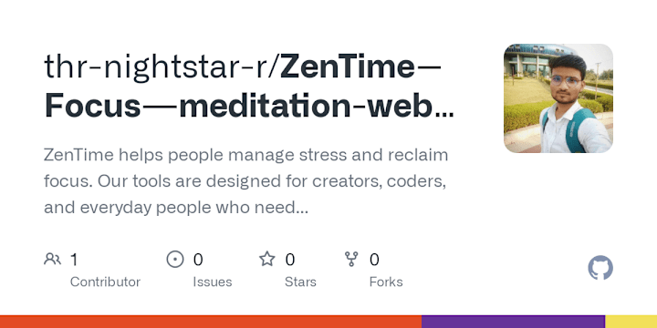 Cover image for ZenTime: Focus & Meditation Web App