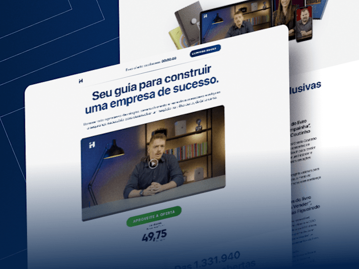 Cover image for Interface design for a selling book campaing