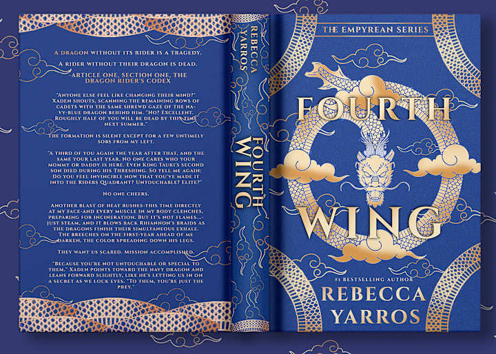 Cover image for Fourth Wing Book Cover Re-Design