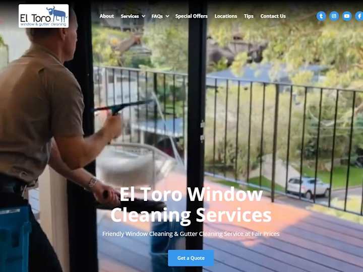 Cover image for El Toro Window Cleaning Services