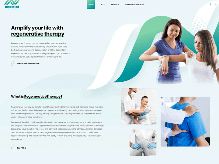 Cover image for Amplified Wellness – Medical Website Development