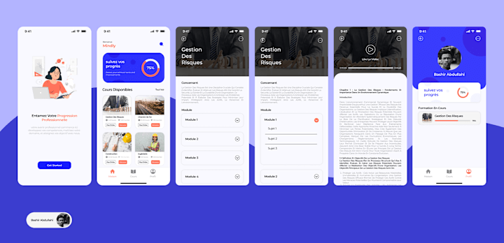 Cover image for E-learning Mobile app 