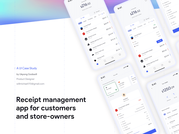 Cover image for Receipt management app for customers and store-owners