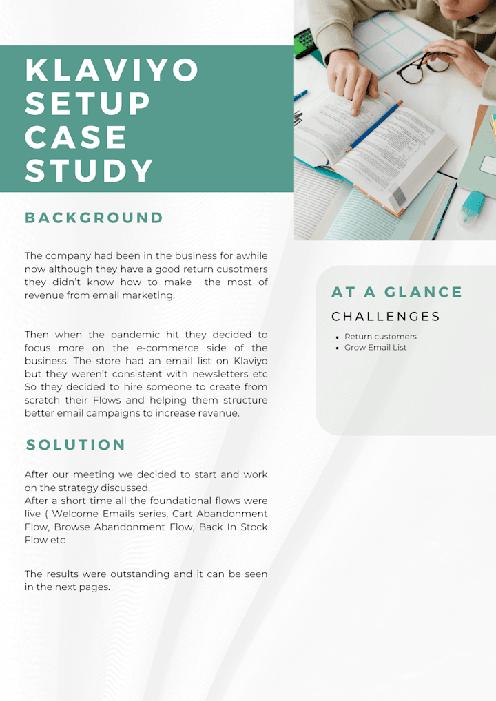 Cover image for Klaviyo Case Study