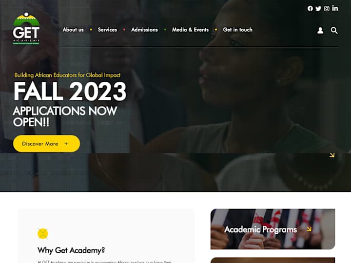 Cover image for  Get Academy: Transformative Logo & Web Design