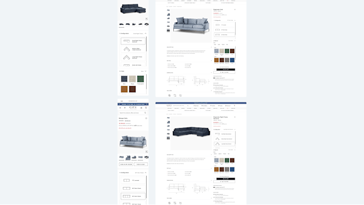 Cover image for CITY Furniture: PDP Configurator