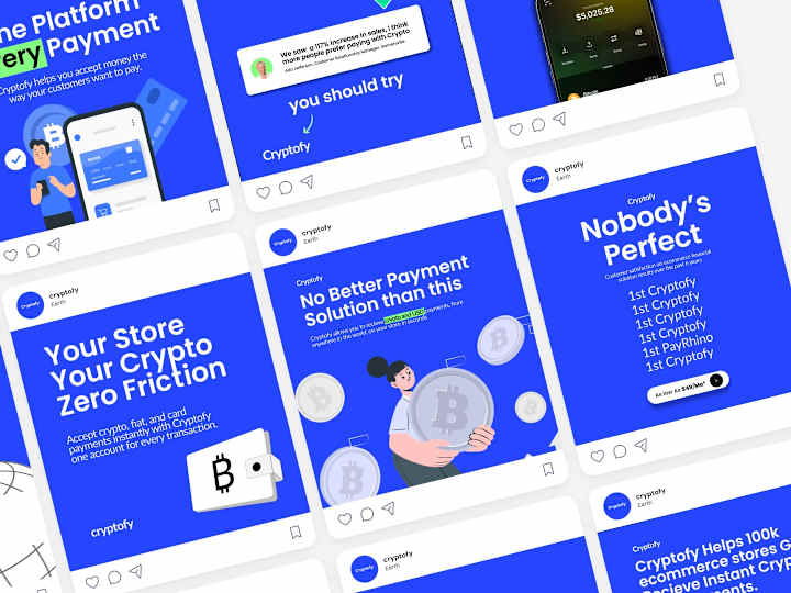 Cover image for 
Creative & Eye-Catching Ads for Cryptofy: Boosting Signups