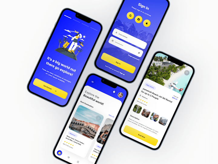 Cover image for Travel app UI design