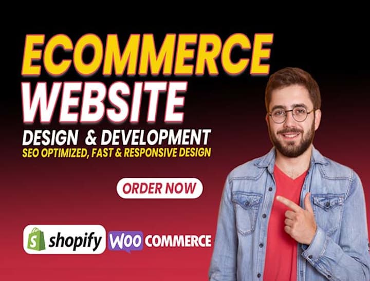 Cover image for Ecommerce website design using Woocommerce or shopify