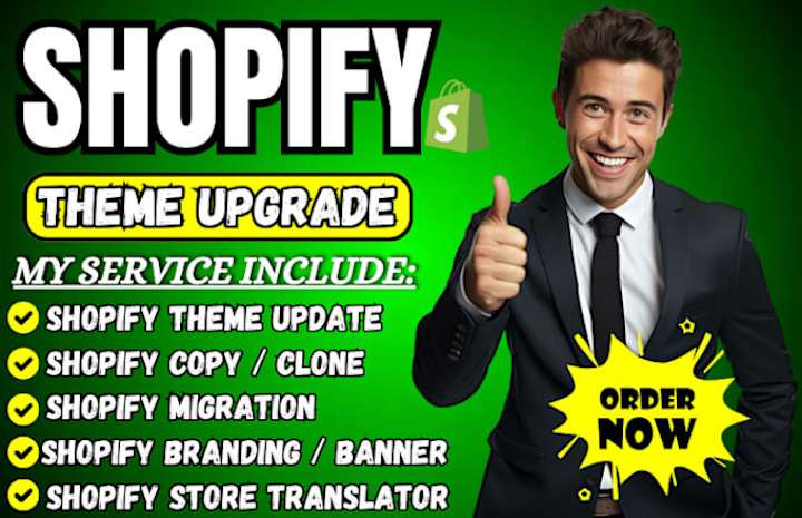 Cover image for I will design shopify store upgrade shopify theme, copy, redesi…