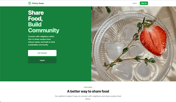 Cover image for PantrySwap - Neighborhood Food Sharing App