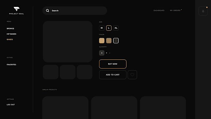 Cover image for UI Project - Project Soul Shop
