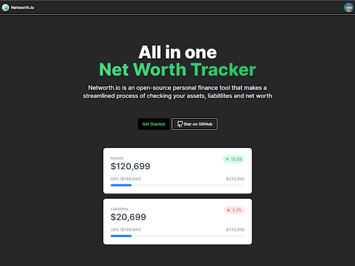 Cover image for NextJS Networth Tracker