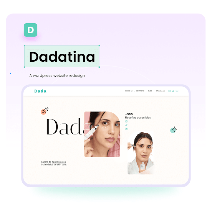 Cover image for Dadatina: a Wordpress website redesign