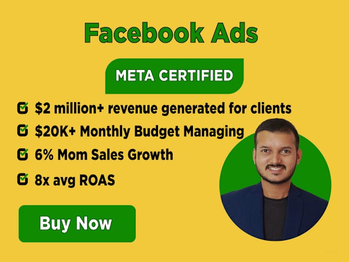 Cover image for Facebook Ads Campaign Setup | 2X - 3X ROAS