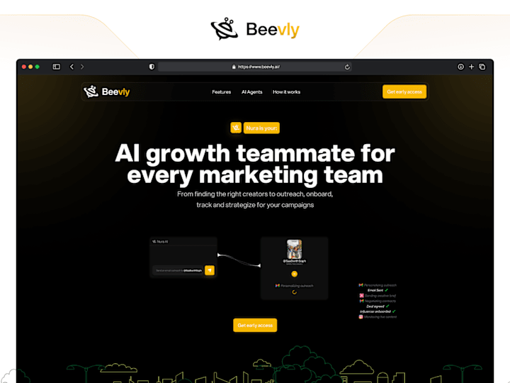 Cover image for Beevly Landing Page Design and Development