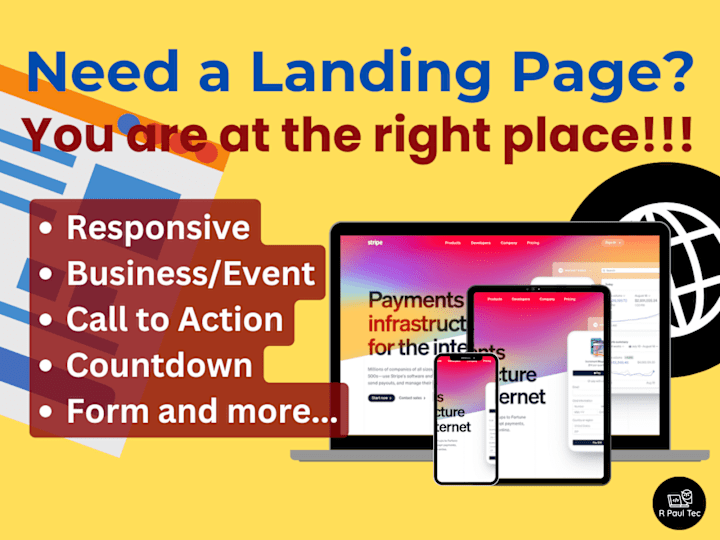 Cover image for Custom Landing Page for your Business